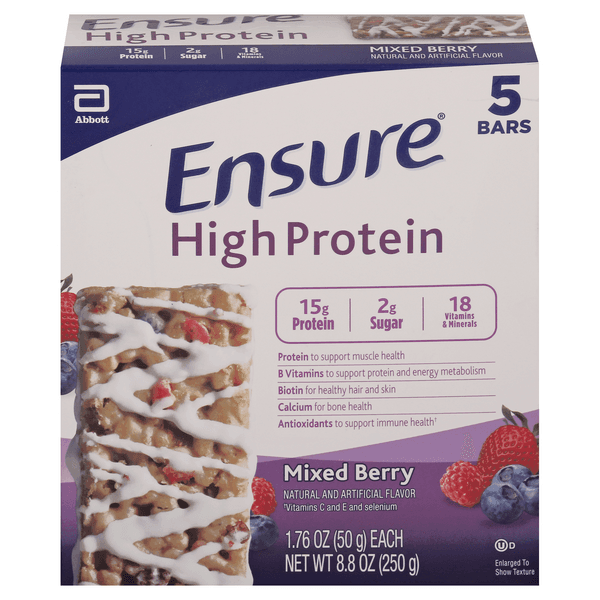 Ensure High Protein Bars Mixed Berry