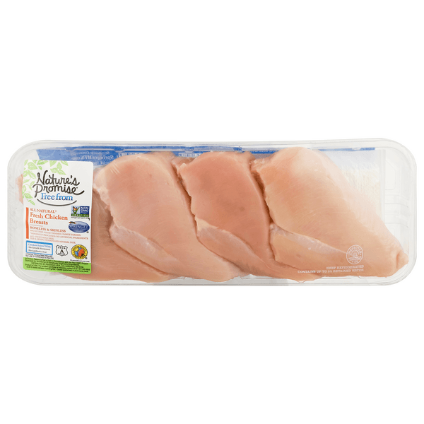 Nature'S Promise Natural Boneless Skinless Chicken Breasts Fresh