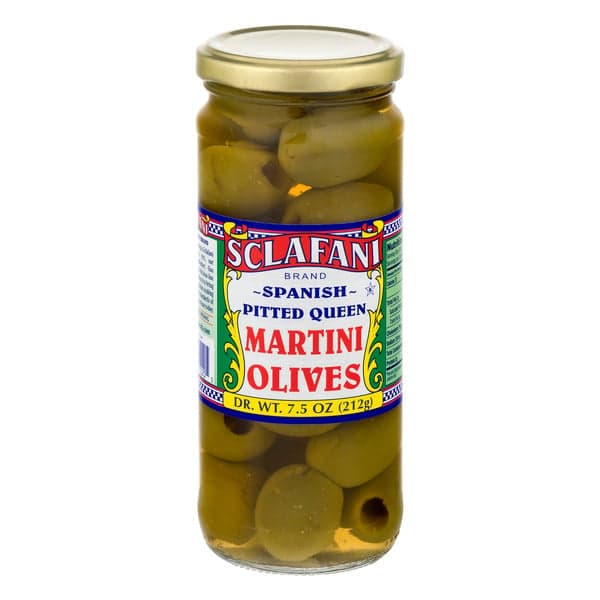 Sclafani Spanish Pitted Queen Martini Olives