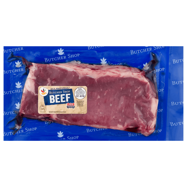 Butcher'S Cut Choice Boneless  Beef Ny Strip Steak Vacuum Sealed