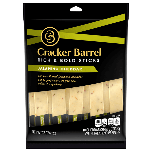 Cracker Barrel Cheese Sticks Jalapeno Cheddar