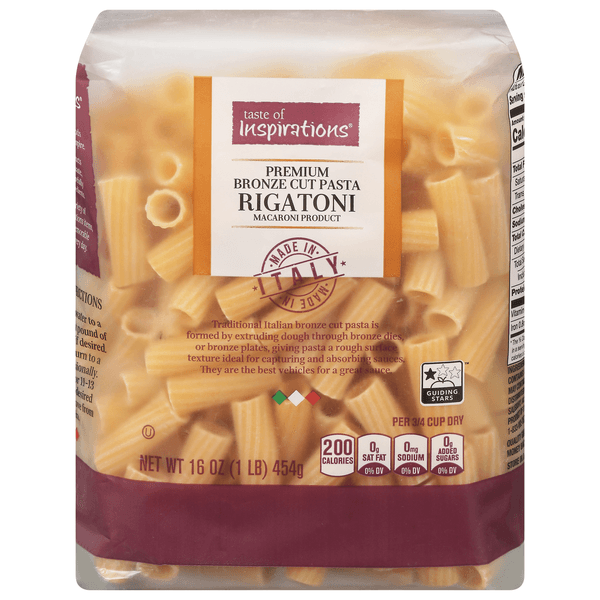 Taste Of Inspirations Rigatoni Pasta Premium Bronze Cut