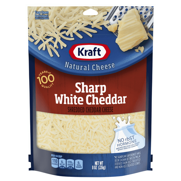 Kraft Sharp White Cheddar Shredded Cheese