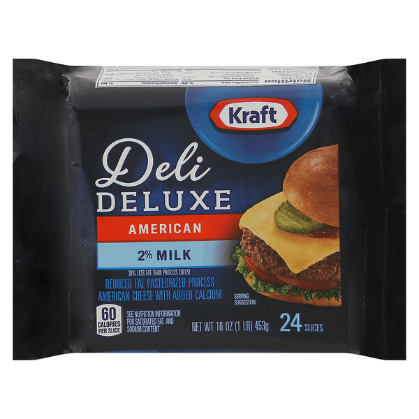 Kraft Deli Deluxe 2% Milk Reduced Fat Yellow American Cheese