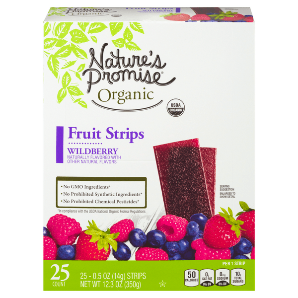 Nature'S Promise Organic Fruit Strips Wild Berry