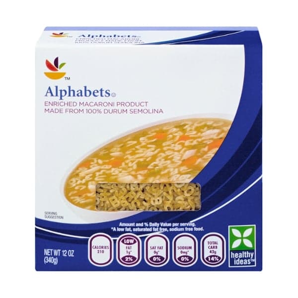 Giant Alphabets Pasta