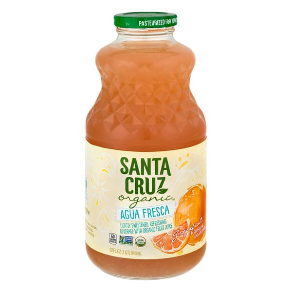 Santa Cruz Organic Fruit Juice Agua Fresca Grapefruit