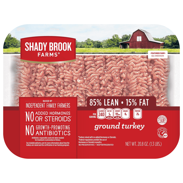 Shady Brook Farms Ground Turkey 85% Lean All Natural Fresh