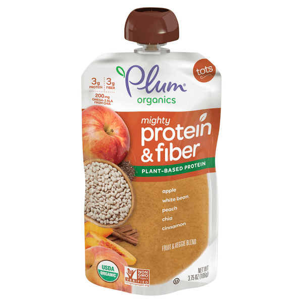 Plum Organics Mighty Protein & Fiber Fruit & Veggie Blend