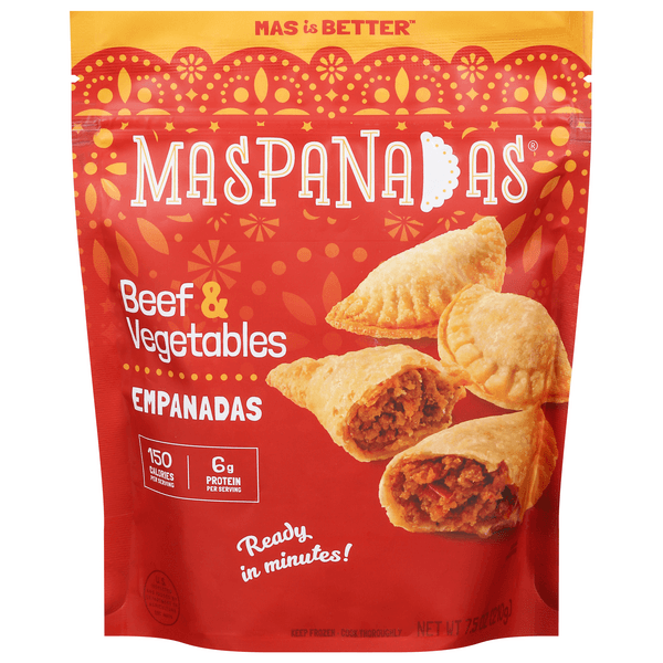 Mas Panadas Empanadas Beef & Vegetables