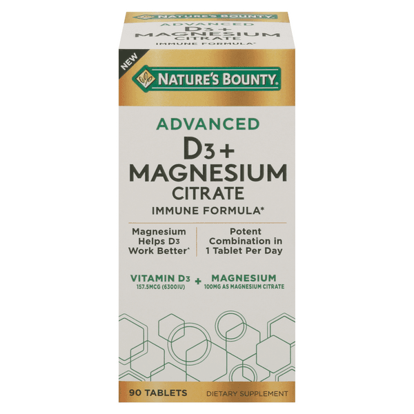 Nature'S Bounty Advanced Vitamin D3 + Magnesium Citrate