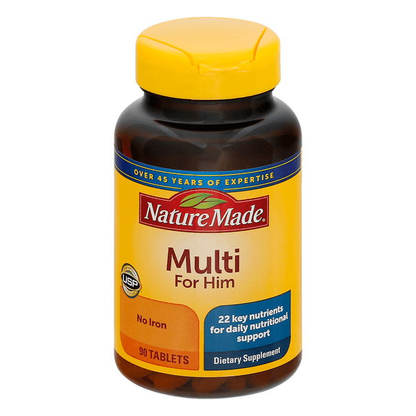 Nature Made Multi For Him No Iron Dietary Supplement