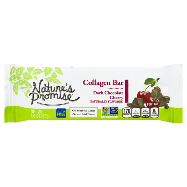 Nature'S Promise Collagen Bar Dark Chocolate Cherry