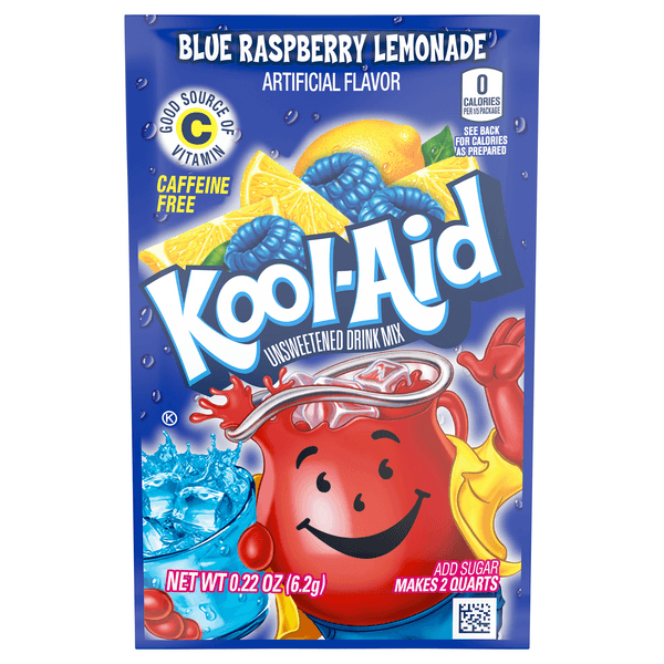 Kool-Aid Unsweetened Blue Raspberry Lemonade Powdered Drink Mix