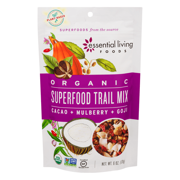 Essential Living Foods Superfood Trail Mix Gluten Free Organic