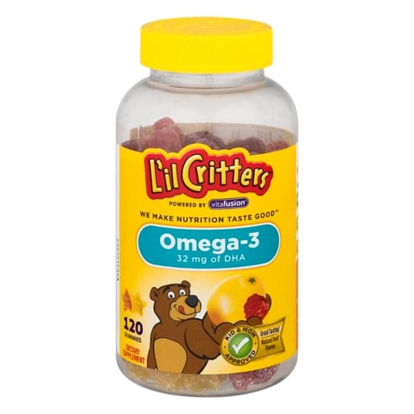 L'Il Critters Omega-3 Dha Dietary Supplement Gummies