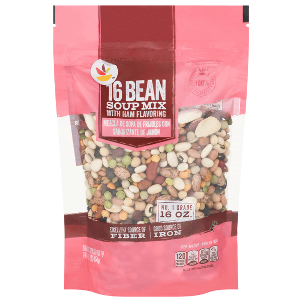 Our Brand Dried 16 Bean Soup Mix With Ham Flavoring