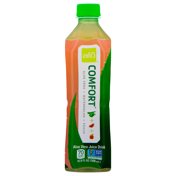 Alo Comfort Aloe Vera Juice Drink Watermelon + Peach