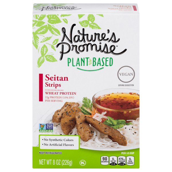 Nature'S Promise Plant-Based Wheat Protein Seitan Strips Vegan