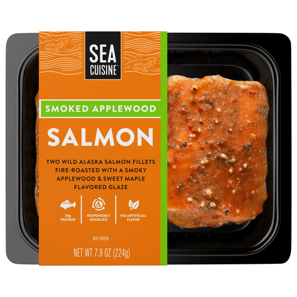 Sea Cuisine Wild Applewood Smoked Alaska Salmon Fillets