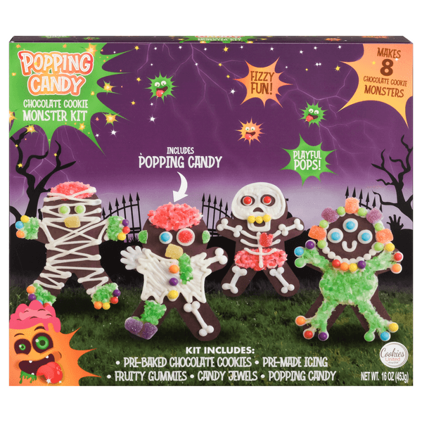 Cookies United Popping Candy Chocolate Cookie Monster Kit Halloween