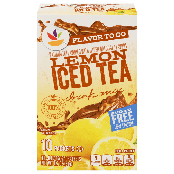 Stop & Shop Sugar Free Lemon Flavor Iced Tea Drink Mix