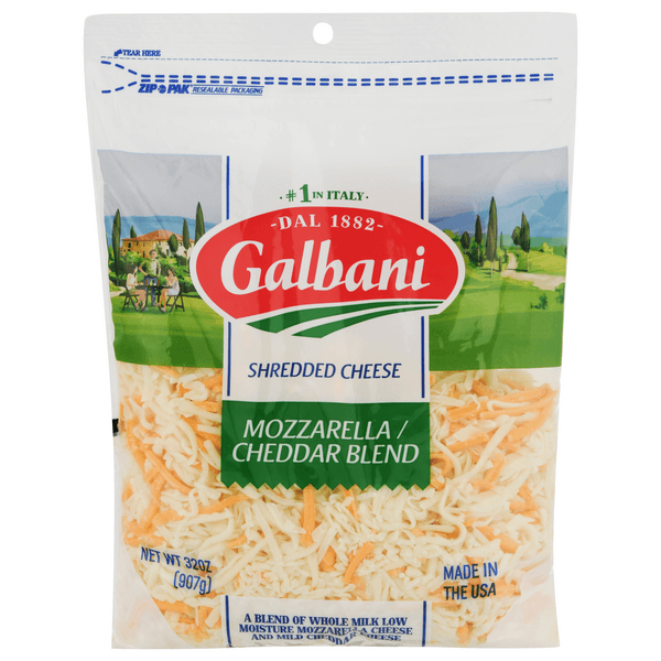 Galbani Shredded Mozzarella & Cheddar Blend Cheese