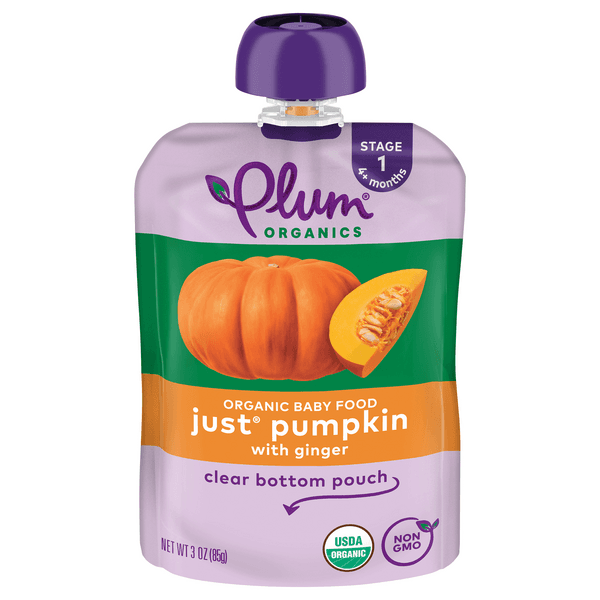Plum Organics Stage 1 Baby Food Just Pumpkin With Ginger
