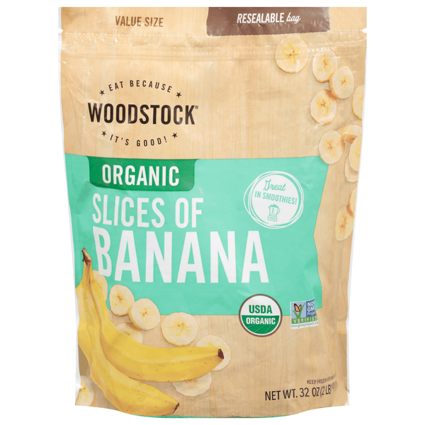 Woodstock Slices Of Banana, Organic, Value Size