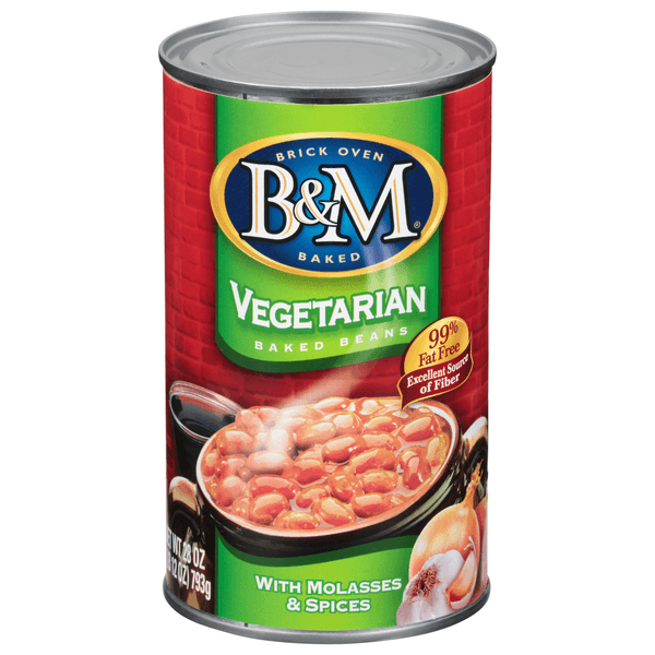 B&M Baked Beans Fat Free Vegetarian Canned