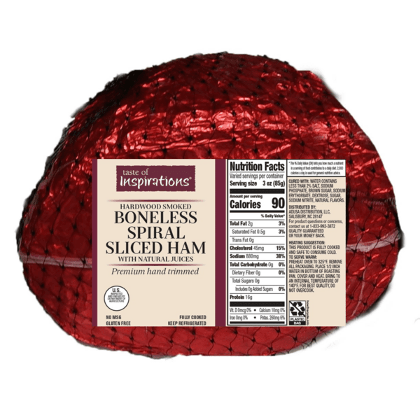 Taste Of Inspirations Boneless Spiral Sliced Hardwood Smoked Ham