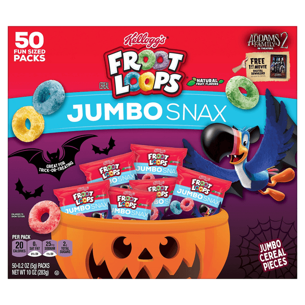 Kellogg'S Froot Loops Jumbo Snax Caddy Halloween