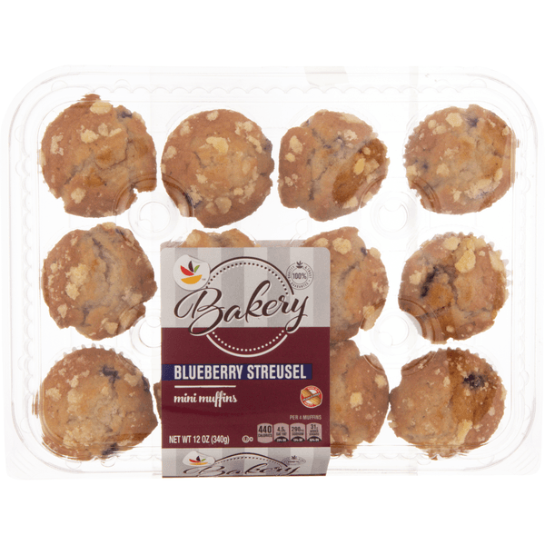 Our Brand Bakery Mini Blueberry Streusel Muffins