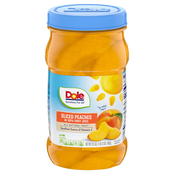 Dole Peaches Sliced In 100% Fruit Juice