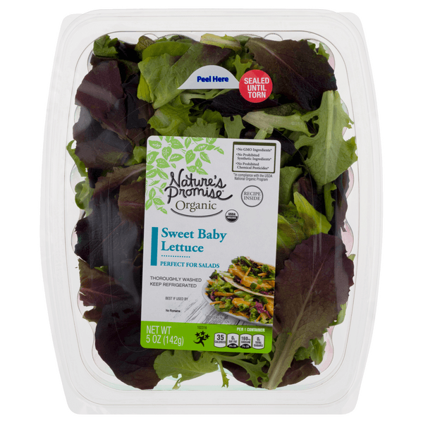 Nature'S Promise Organic Salad Sweet Baby Lettuce