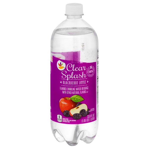 Clear Splash Sparkling Water Beverage Blackberry Apple