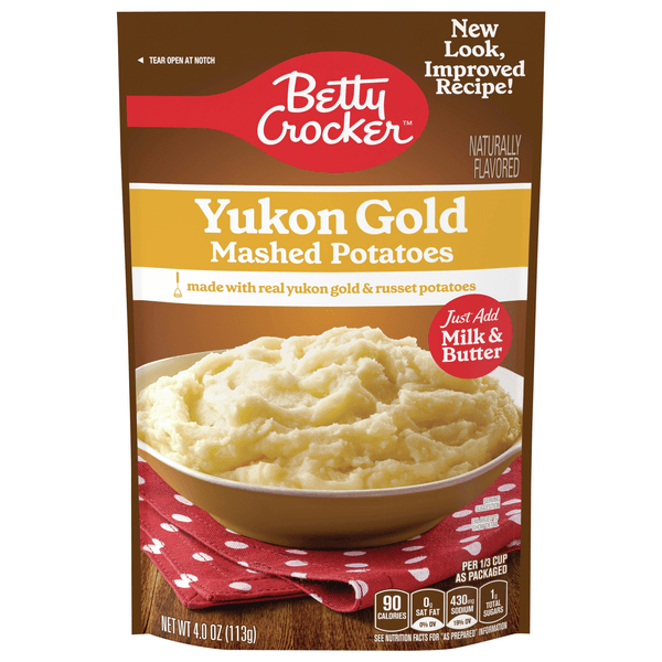 Betty Crocker Mashed Potatoes Yukon Gold