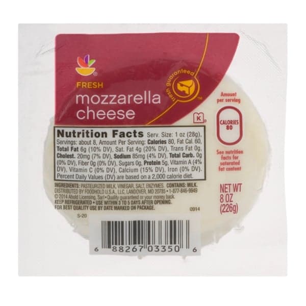 Giant Fresh Mozzarella Cheese