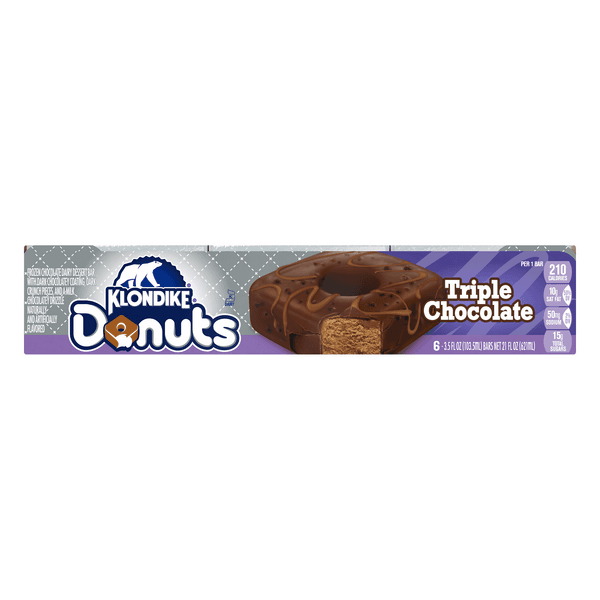 Klondike Donuts Triple Chocolate Ice Cream Bars Tray