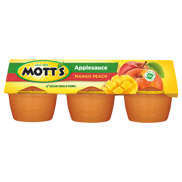 Motts Applesauce Mango Peach Cups