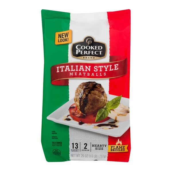 Cooked Perfect Meatballs Italian Style Hearty Size - Apx
