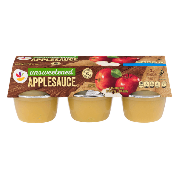 Stop & Shop Applesauce Cups Unsweetened Natural