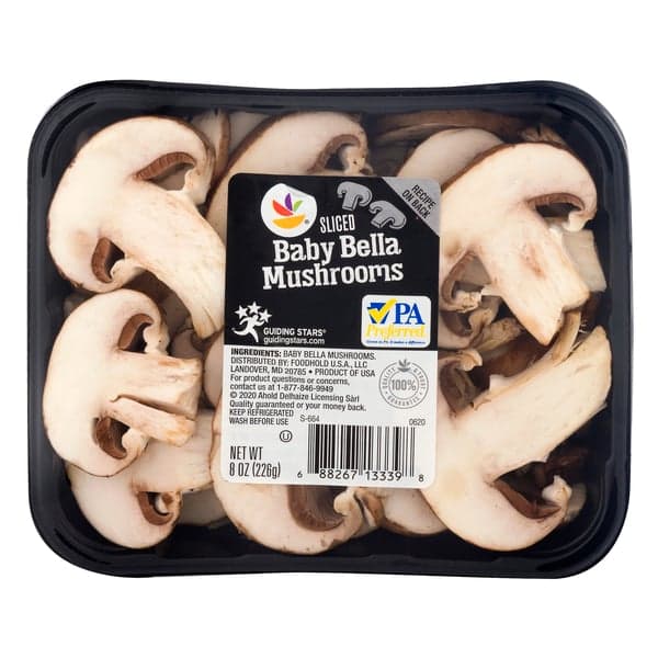 Stop & Shop Baby Bella Mushrooms Sliced