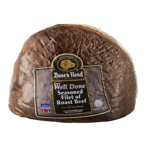 Boar'S Head Deli Roast Beef Seasoned Filet Of Well Done (Shaved