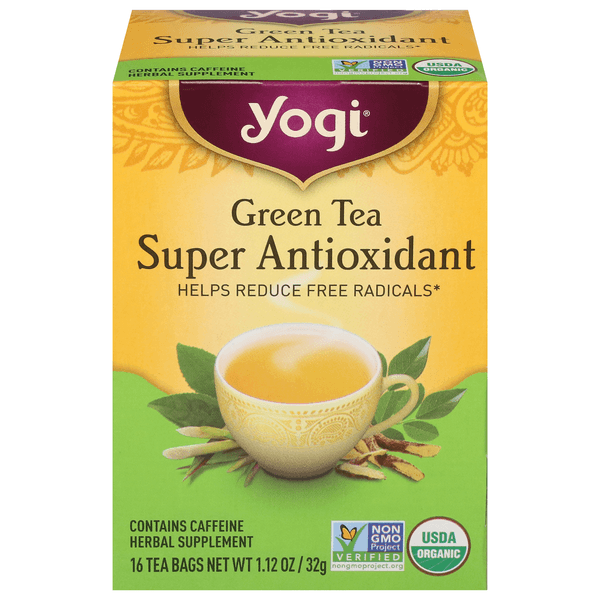 Yogi Herbal Supplement Tea Green Tea Super Antioxidant