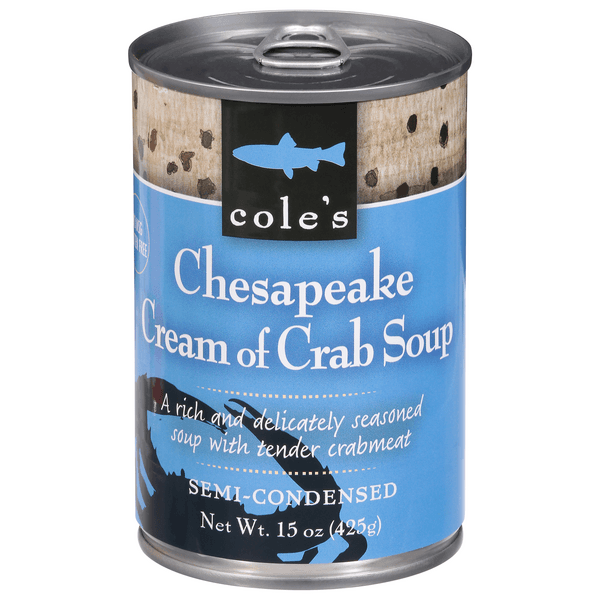 Cole'S Chesapeake Cream Of Crab Soup Semi-Condensed