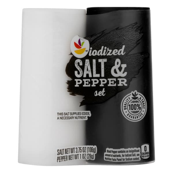 Stop & Shop Salt & Pepper Pre-Filled Shakers