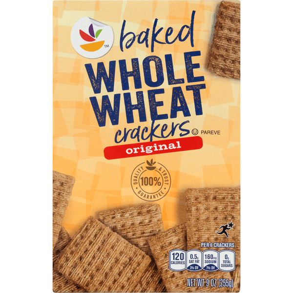 Stop & Shop Baked Crackers Whole Wheat Original