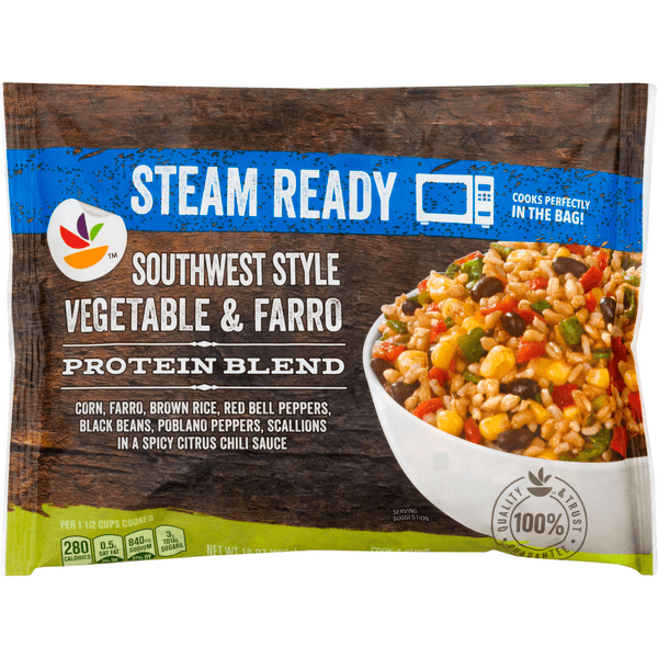 Stop & Shop Steamready Protein Blend Vegetable & Farro Southwest Style