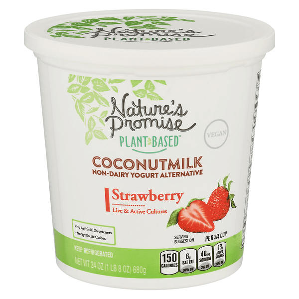 Nature'S Promise Plant-Based Strawberry Coconutmilk Yogurt Alternative
